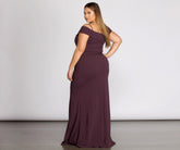 Plus Aurora Formal High Slit Mermaid Dresses